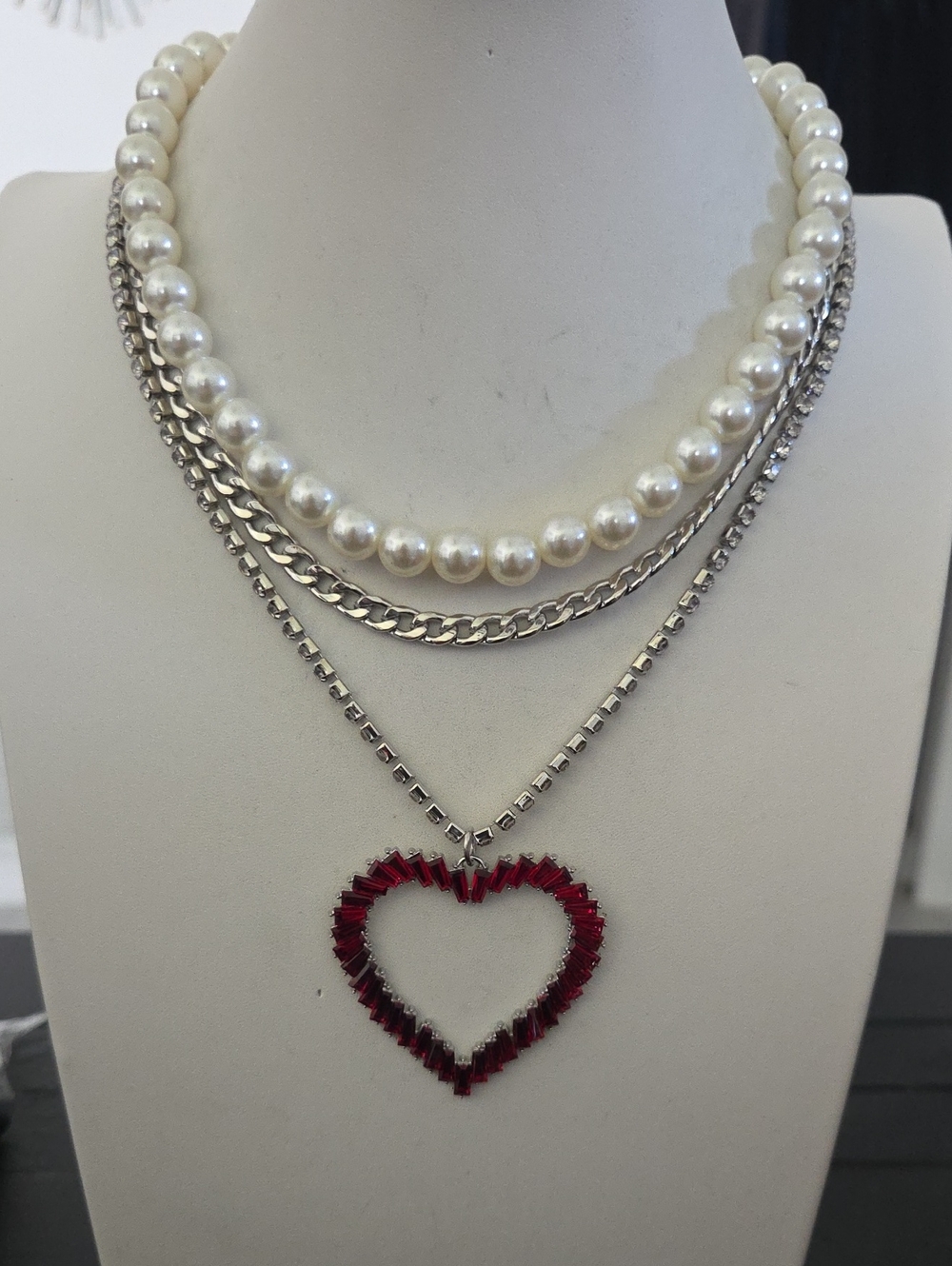 Paparazzi Y2 Year Red Necklace NWT